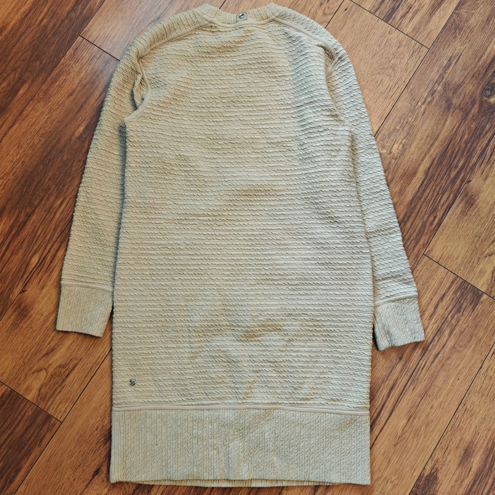 Lululemon On‎ Repeat Dress Women's 4 Tan Textured Casual Athletic Sweater Tunic - Picture 5 of 9